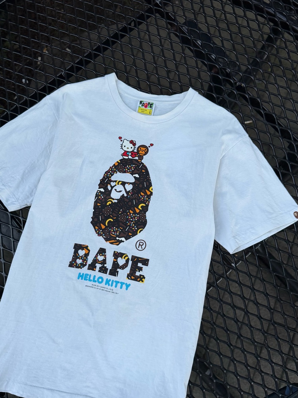 BAPE x Hello Kitty White Graphic Tee